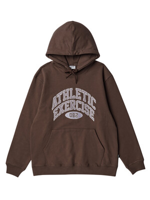 DOUBLE ARCH LOGO HOODIE_BROWN