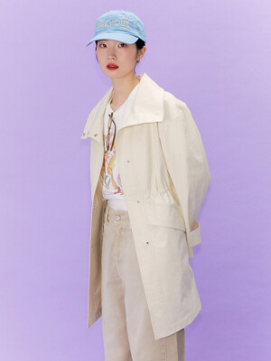 RTS HIGH NECK HALF TRENCH JUMPER_2COLORS