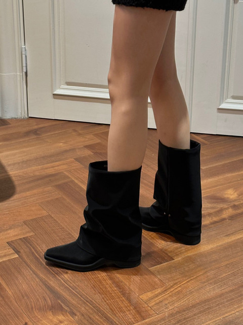 부츠,부츠 - 막마드 (MakMade) - Hill Leg Warmer middle Boots black