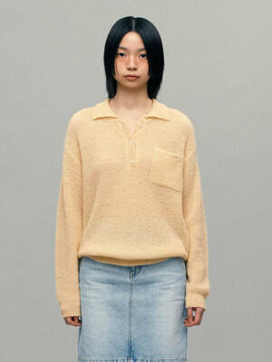 Symbol Stitch Knit (Beige)