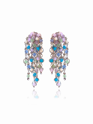 Shimmery Earrings Multicolor