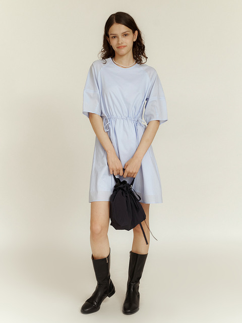 원피스,원피스 - 이슈넘버 (ISSUE NUMBER) - 4.67 Puff sleeve dress (Blue)