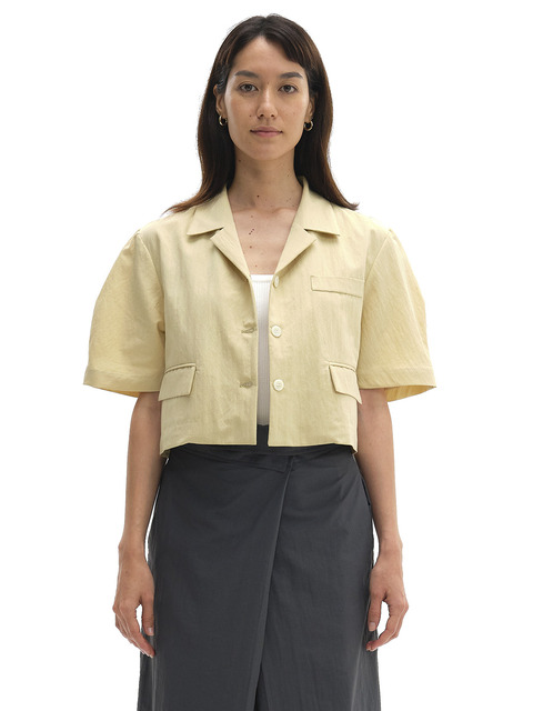 아우터 - 스테이피플 (STAYPEOPLE) - SHELL CROPPED JACKET (BEIGE)