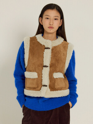 Cambon Shearing Vest (Beige)