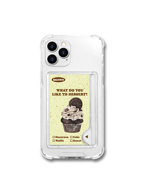 휴대폰/기기케이스 - 메타버스 (METAVERSE) - 메타버스 클리어카드 케이스 - 디저트 브라운(Dessert Brown)