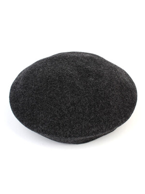 Wool Charcoal Overfit Beret 베레모