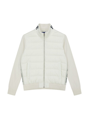 HYBRID KNIT DOWN JACKET - IVORY (MEN)