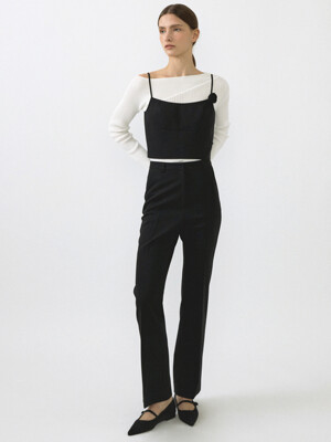 SLIM STRAIGHTS PANTS_BLACK