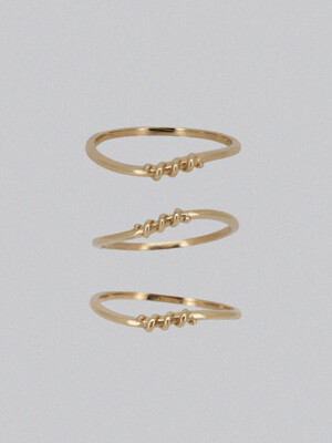14k middle coil ring