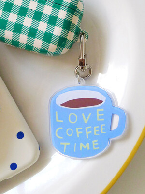 Love Coffee Time Keyring