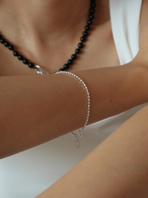 [Silver 925] Glitter Ball Bracelet (L)