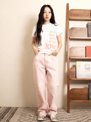 Mid-Rise Jeans, Pink