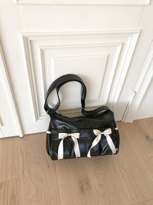 Ribbon duffel bag_black
