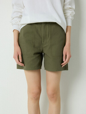 Oliver cotton shorts_khaki