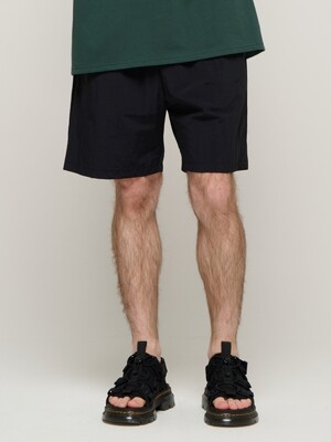 CB POINT LABEL LOGO NYLON PANTS (BLACK)