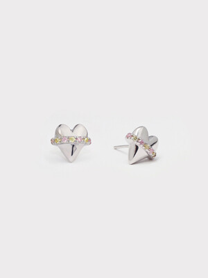 Halo Heart Earring