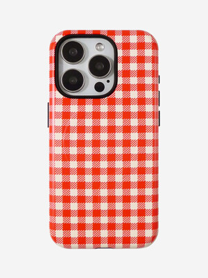 S25시리즈입고[맥세이프/터프]Red Check Magsafe/Tough Phonecase