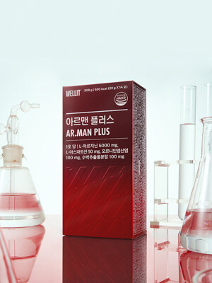 웰릿 아르맨플러스 아르기닌 초고함량 6,000mg 활력 극대화 3종 회로 아미노산 14포 1box