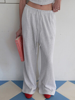 25SS strawberry mini punching wide pants
