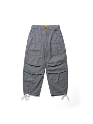 Hickory Stripe Denim Pants Black