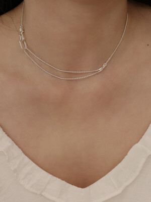 Double texture Necklace