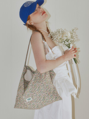 Floral eco bag _ Pink bouquet