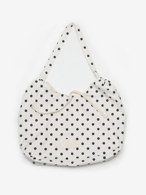 Dot hobo bag White