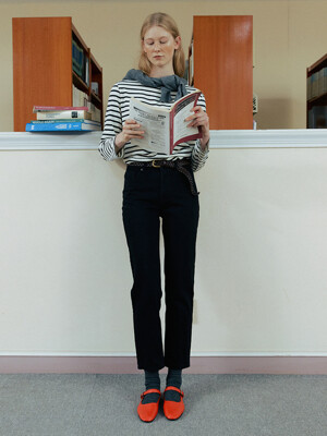 Mid-rise Straight Jeans_5color