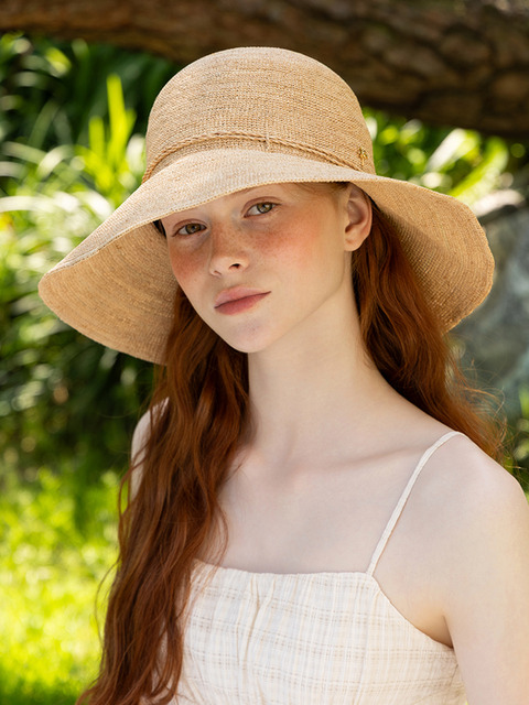 ■ENGBROX■ dahlia strap wide hat2 colors EBWH25001 □ENGBROX□ dahlia strap wide hat2 colors EBWH25001 Jen And