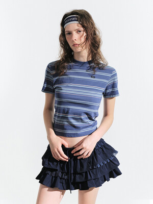 25HS SOL STRIPE T-SHIRT (BLUE)