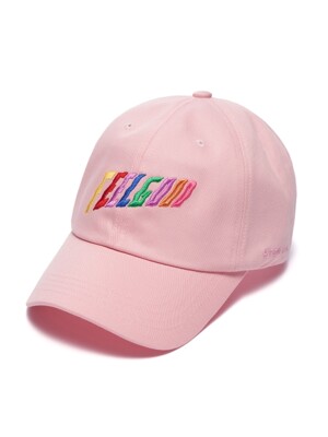 RAINBOW BASEBALL CAP PINK