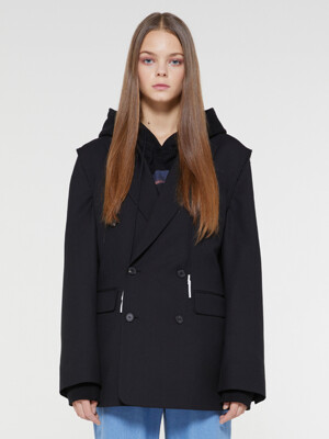 STUDIO Signiture-fit Tailored Wool Jacket Black
