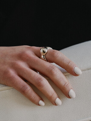 pebble ring silver