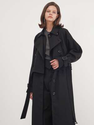 Gaia Layered Trench Coat_(3 Color)