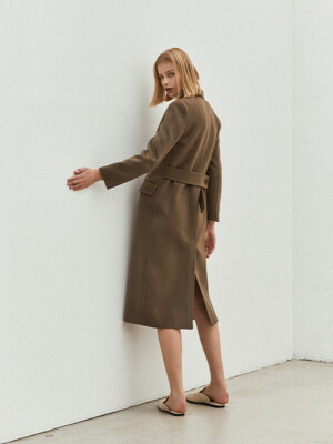 Structured Handmade Coat_Taupe Gray