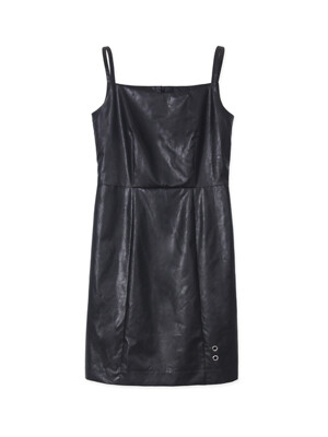 FAUX LEATHER ONEPIECE