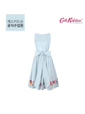 [Cath Kidston] 타이 웨이스트 드레스 런던 피플 12 (CK-F105370617216260)