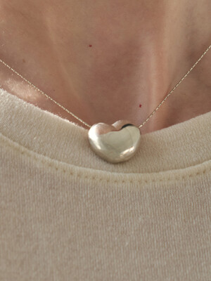 Grand Peach Heart Necklace