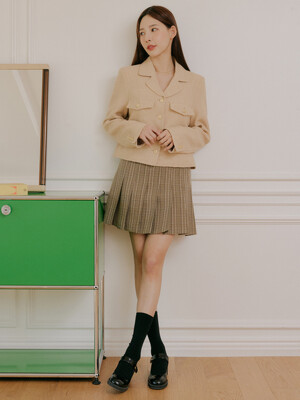델라 숏 플리츠 스커트 / DELLA SHORT PLEATS SKIRT_3colors