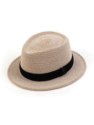 Beige Knit Fedora 페도라