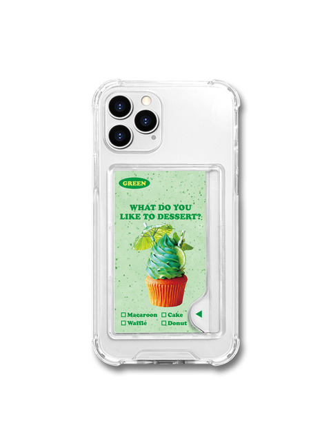 휴대폰/기기케이스 - 메타버스 (METAVERSE) - 메타버스 클리어카드 케이스 - 디저트 그린(Dessert Green)
