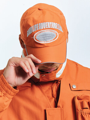 Reflective Piping Ball Cap (Dusty Orange)