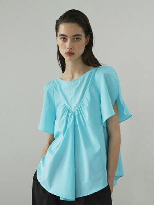 sleeve hul blouse_blue