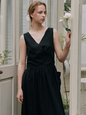 Lyocell Maxi dress - Black