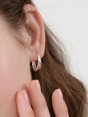 [Silver 925] Circle Bold Earrings SE24