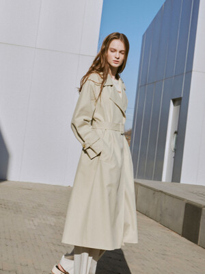 Classic no button trench coat