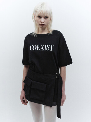 COEXIST 티셔츠 BLACK