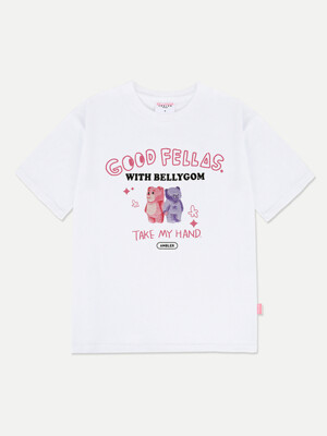 [Bellygom collaboration] Good fellas Over T-Shirts BS305 (White)
