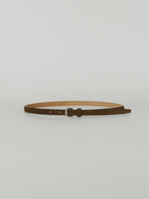 suede belt (brown)