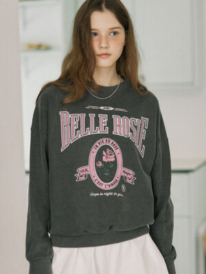 Belle Rose Sweatshirt - Pigment Grey